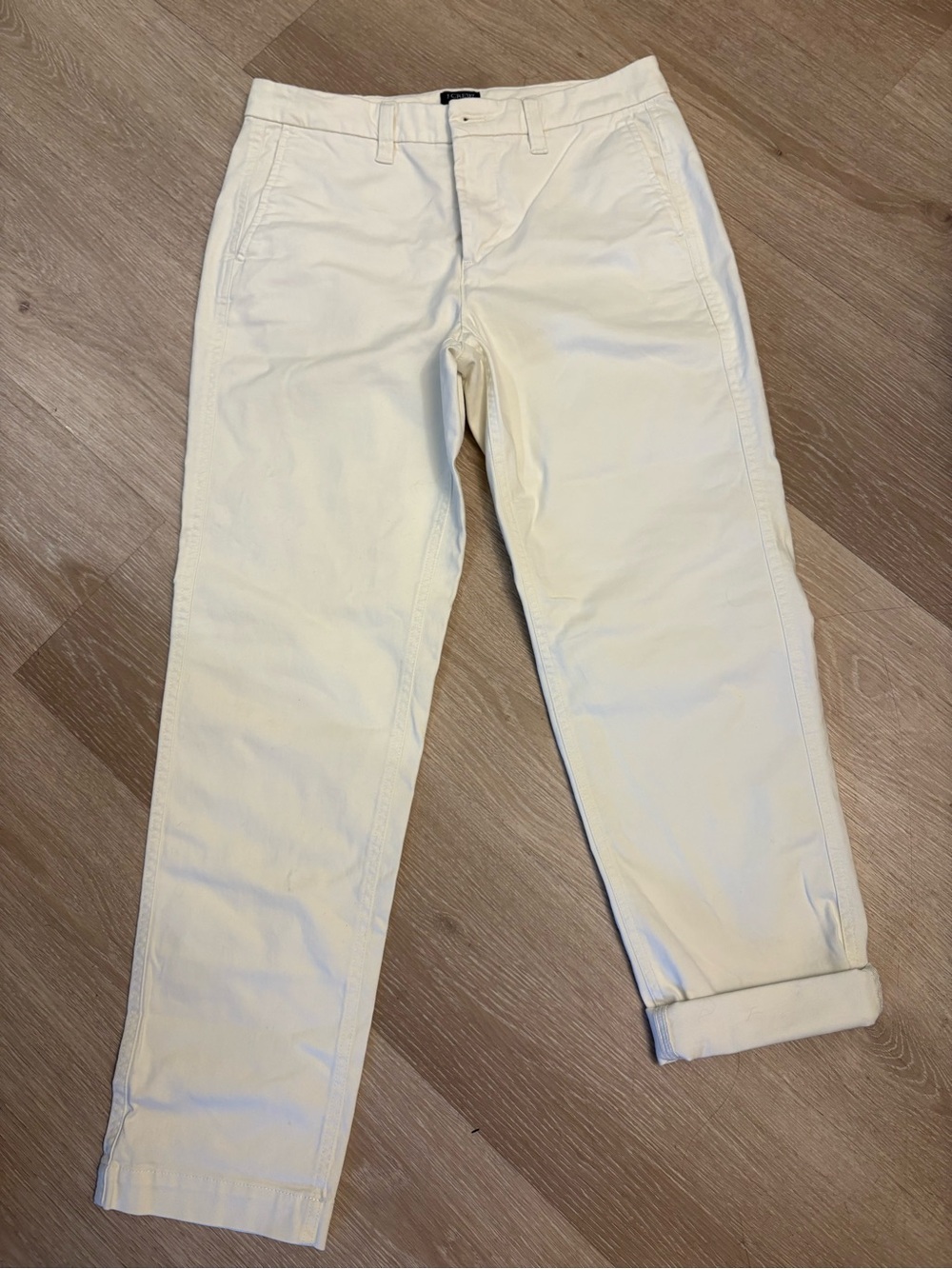 J. Crew women’s Off-White high rise girlfriend Chino Pants
